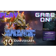 Dota 2 Win streak 13 chest rank / normal match