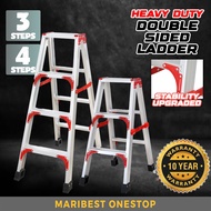 3/4 Step Ladderman Heavy Duty Aluminium Double Sided Ladder Multi Purpose Ladder Foldable Tangga Lipat Aluminium Tinggi