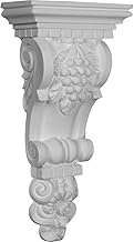 Ekena Millwork COR06X13X03GR 6 3/4-Inch W x 3 1/2-Inch D x 13 3/4-Inch H Grape Bunch Corbel