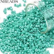 10gs Cylinder Seed Beads Opaque Colours Luster Uniform Size Medium e 2x1.5mm Hole: 0.8mm about 888pc