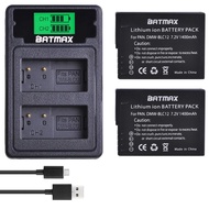 Batmax 2X 1400mAh DMW-BLC12 Replacement Battery and Charger for Panasonic DMW-BLC12E DMW-BLC12PP Bat