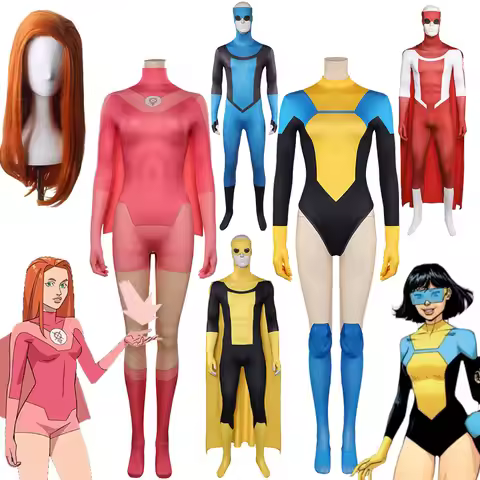 Atom Eve Mark Grayson Cosplay Women Men Costume Invincible Fantasia Woman Halloween Carnival Cloth F