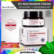 [100% ORIGINAL] VIBRANT GLAMOUR 8% Niacinamide Cream 5X Ceramide Skin Barrier Repair Moisturiser