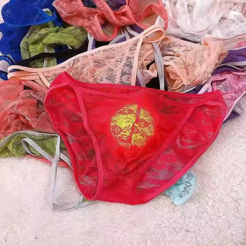 Lingerie Panty Pantys Shorts Panties Thongs Underpant Mesh Sheer Underpants Bulge Pouch Bikini Brief