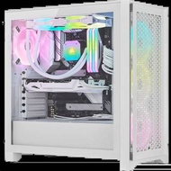 Corsair iCUE 4000D RGB Airflow Tempered Glass Mid-Tower Case, True White CS-CC-9011241-WW