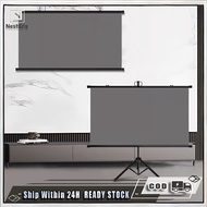 Projector Screen Skrin Projektor 16:9 3D 4K LCD Projector Screen With Stand Floor Projector Screen P