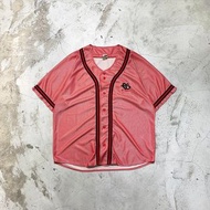 【工工】FUBU Vintage Baseball Jersey 東岸嘻哈 罕見紅色 電繡LOGO 棒球衫