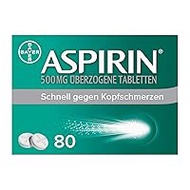 Aspirin 500 mg Coated Tablets, Especially Fast And Effective Against Headaches With Good Compatibility 80107412 80