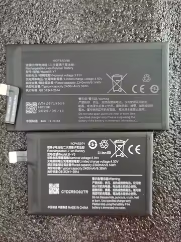 New For Vivo X Fold 2, V2266A, 3.91V 4800mAh B-Y6 B-Y7 Battery A pair