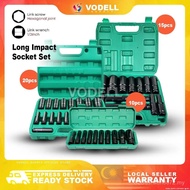 【Pout Mall】VODELL Premium CR-V 10pcs Ratchet Box Socket Set Combination Socket Wrench Spanner Tools 