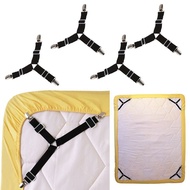 Adjustable Straps Clip for Bed Sheets Mattress Covers Sofa Cushion Elastic Band Belt Triangle Elastic Suspenders Gripper Holder