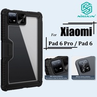Nillkin สไลด์ กล้อง เคส สำหรับ Xiaomi Pad 6 Pro / Pad 6 iPad เคส กล้องแผ่นป้องกันด้านหลังพีซีชนิดแข็ง + ขอบ TPU ฝาพับแบบสมาร์ทกันกระแทกฝาหลัง