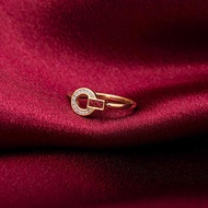 【PurpleMay Jewellery】18K金鑽石紅寶石戒指 - R196