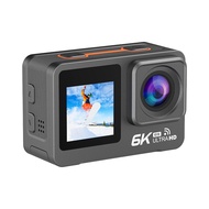 GXM 6K Action Sports Camera Waterproof EIS Dual Screen WiFi Digital Outdoor Cycling Diving Driving V