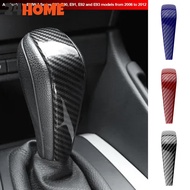 24HOME Car Gear Shift Knob Sticker Trim Carbon Fiber Decoration Cover for BMW 3Series E87 E90 E91 E9