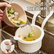 Hangable Sink Drain Basket Push Hanging Basket Kitchen Creative Multifunctional Filter Storage Rack 