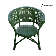Anusarin เก้าอี้หวายแท้ทั้งตัวรุ่น Petite Chillax Chair สีเขียวพ่นด้วยสีพ่นรถยนต์ สีเขียว SAAB 9000 