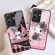Softcase Glass [48] Realme Note 60 Casing - Realme Note 60 Glass Case - Realme Note 60 Shatterproof 