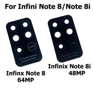 2PCS For Infinix Note 8 X692 Back Camera Glass Lens With Glue Sticker For Infinix Note 8i X683 X683B Repair Parts