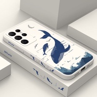Phone Case For Samsung Galaxy S26 Plus Ultra 5G Undersea Whale Silicone Cover