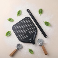 High Temperature Resistant Aluminum Pizza Shovel Food Grade Oven Spatula Easy to Clean for Home Bake