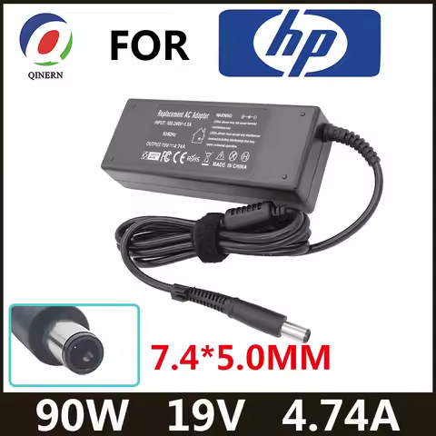 19V 4.74A 90W 7.4*5.0mm Laptop Adapter Charger For HP Probook 4440s 4535s 4530S 4540S 6470b 6475b 65