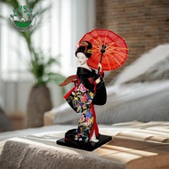 [Whcart] Japanese Geisha ,10 Inch Geisha Kimono Sculpture Asian Geisha Collectible Figurine for Livi