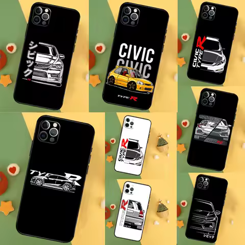 JDM Type R Civic Sport Car Case For Samsung Galaxy M52 M32 M12 M13 M53 M51 M31 M11 M14 M34 M54 M16 M