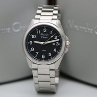 Jam Tangan Pria Alexandre Christie AC 6540 Original Silver Black