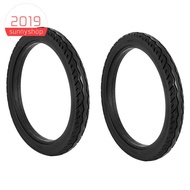 2PCS 16 Inch 16 X 1.75 Bicycle Solid Tires Bicycle Bike Tires Cycling Tyre Black