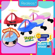 Realeos Kids Yoyo Car Plasma Swing Car Rotate Twist Car Balancer Baby Swing CarOutdoor Baby Car Kere