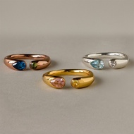 Fashion Light Luxury Retro December Birthstone Ring Unique Design Feeling December Birthstone Stainl