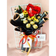 Convocation Bouquet with balloon