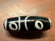 藏傳老琉璃三眼天珠 30mm