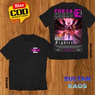 SULTAN KAOS DEWASA DAN ANAK MOBILE LEGEND FREYA RAVEN SHOGUN BAJU ML FREYA FIGHTERS TSHIRT MLBB BISA