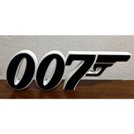 James Bond 007 3D Logo Or Fridge Magnet
