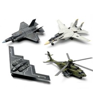 4 styles 1:72 Scale Plastic Aircraft Model Kit, F-14 Tomcat F-22 Raptor B-2 Stealth Bomber