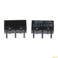 Lidu11 2Pcs 10Pcs Original Mouse Micro Switch Micro Button Blue Dot D2FC-F-K Switches 50Million D2FC
