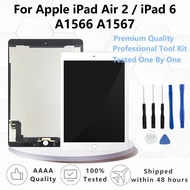 New For Apple iPad Air 2 iPad 6 A1567 / A1566 OEM cable LCD Display Touch Screen Digitizer Assembly 