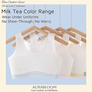 [AuraBloom] Developmental Period 7-14 Years Old Girls Underwear Female Student Girls Vest Seamless C