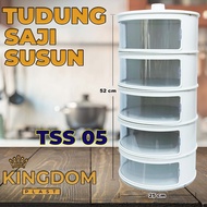 TUDUNG SAJI KINGDOM TUDUNG SAJI SUSUN RANTANG PLASTIK FOOD COVER RANTANG 3 SUSUN 4 SUSUN 5 SUSUN PRO