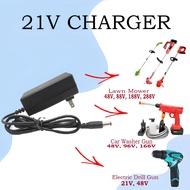 21V Charger Adapter For 48V, 88V, 188V, and 288V Lithium Battery Lawn Mower, 48V, 96V, and 166V Lithium Battery Car Wash and 12V and 48V Lithium Battery Electric Drill Gun