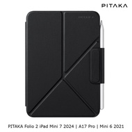 PITAKA Folio 2 iPad Mini 7 2024 | A17 Pro | iPad Mini 6 2021