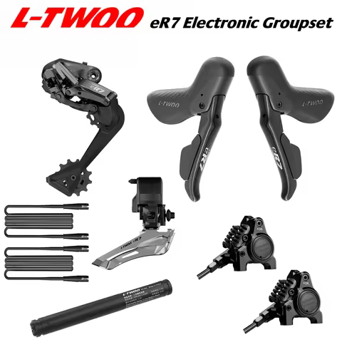 LTWOO NEW ER7 2x12s / 2x11s Electronic Groupset, Road Electronic Groupset, Replaceable Battery, APP