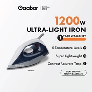 Gaabor Super Light Weight Dry Iron Accurate Temp Garment Electric iron 1200W HM-M02A