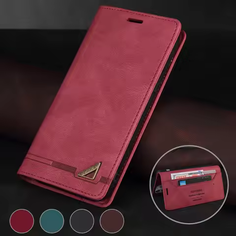 Leather Flip Case For Samsung Galaxy A6 A7 A8 2018 A5 J3 J5 J7 2017 Note 8 9 10 20 Ultra M31S M11 M1