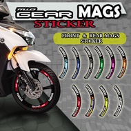 MIO GEAR MAGS STICKER / MIO GEAR S MAGS STICKER / MIO GEAR DECALS / MIO GEAR S DECALS / MIO GEAR