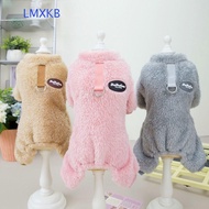 LMXKB Dog Jumpsuit, Warm Coat Puppy Pajamas, Overalls Nightshirt Soft Pullover Winter Pet Costume Po