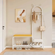 Shoe Changing Bench Home Entrance Coat Rack Entryway Shoe Bench Shoe Rack Integrated Sitting Hanging