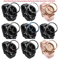 For Samsung Galaxy Watch 42mm/Gear Sport Bezel Ring Watch Adhesive Cover Anti Scratch Stainless Steel Protection